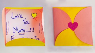 Photo of How to Make I Love You Envelope Gift for Mother | Art and Craft