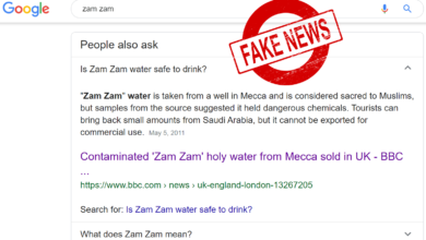 Photo of Is Zam Zam water safe to drink? Google’s wrong information