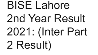 Photo of 2nd Year Result 2021 | Intermediate Result 2021