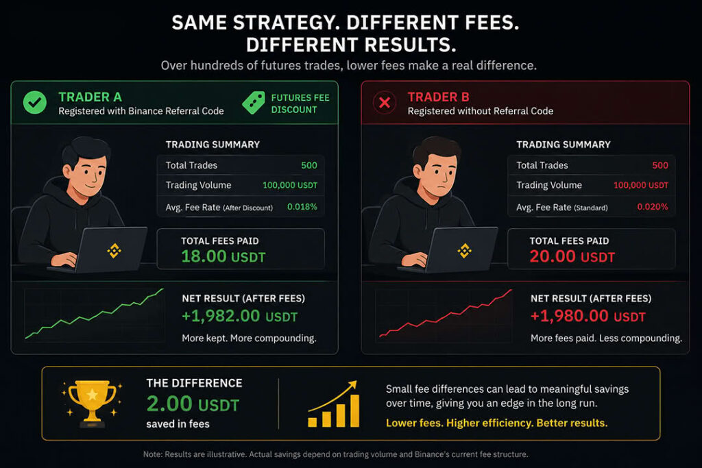 Binance Referral Code: Lifetime 10% Discount 5 Binance referral code futures fee discount trading fee savings comparison